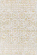 William Traditional Beige Washable Area Rug