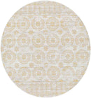 William Traditional Beige Washable Area Rug