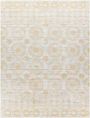 William Traditional Beige Washable Area Rug