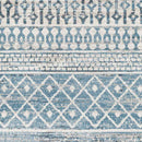 West Terre Haute Global Pale Blue Washable Area Rug