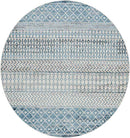 West Terre Haute Global Ice Blue Washable Area Rug