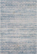 West Terre Haute Global Blue Washable Area Rug