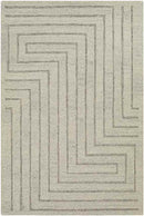 Springport Modern Light Gray Area Rug