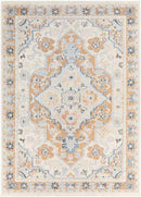 Crystal Lake Traditional Burnt Orange Area Rug
