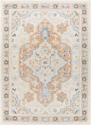 Crystal Lake Traditional Burnt Orange Area Rug