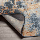 De Pue Modern Burnt Orange Area Rug