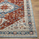 Vermillion Traditional Rust Area Rug