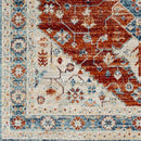 Vermillion Traditional Rust Area Rug