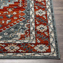Andrews Traditional Burnt Orange Area Rug