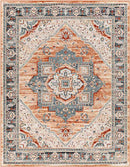 Brownsburg Traditional Burnt Orange Area Rug