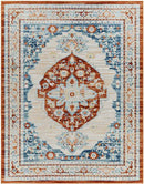 Burket Traditional Rust Area Rug