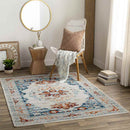Burket Traditional Cream Area Rug