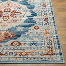 Burket Traditional Denim Area Rug