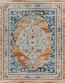 Burket Traditional Burnt Orange Area Rug