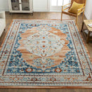 Burket Traditional Burnt Orange Area Rug