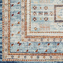 Campbellsburg Traditional Denim Area Rug