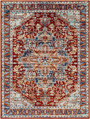 Cannelburg Traditional Garnet Area Rug