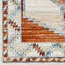 Center Point Traditional Burnt Orange Area Rug