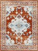 Mhilea Traditional Tangerine Area Rug