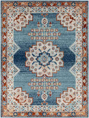 Churubusco Traditional Dark Teal Area Rug
