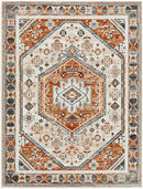 Corunna Traditional Burnt Orange Area Rug