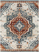 Sam Traditional Burgundy Area Rug