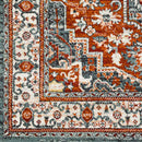Corydon Traditional Burgundy Area Rug