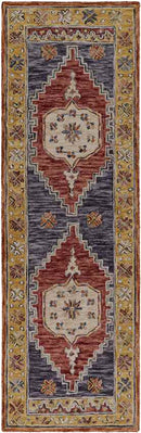 Merrionette Park Traditional Garnet Area Rug