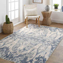Volga Traditional Dark Blue Area Rug