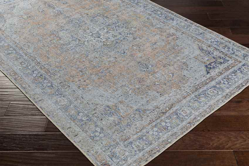 Westphalia Traditional Slate Washable Area Rug