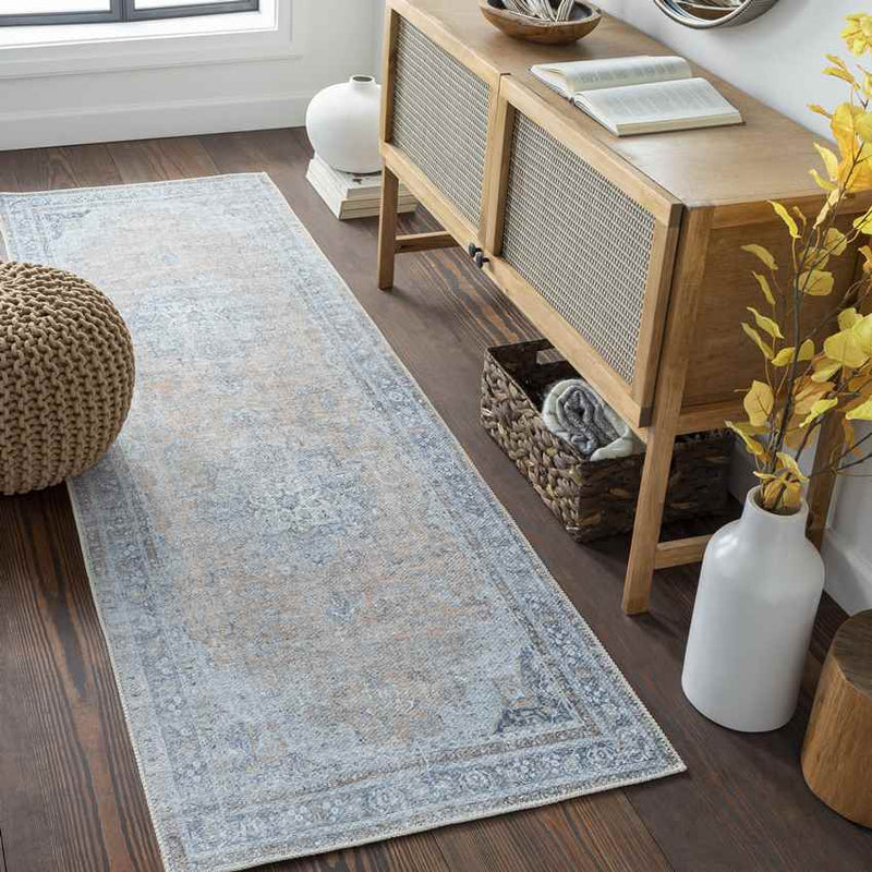 Westphalia Traditional Slate Washable Area Rug