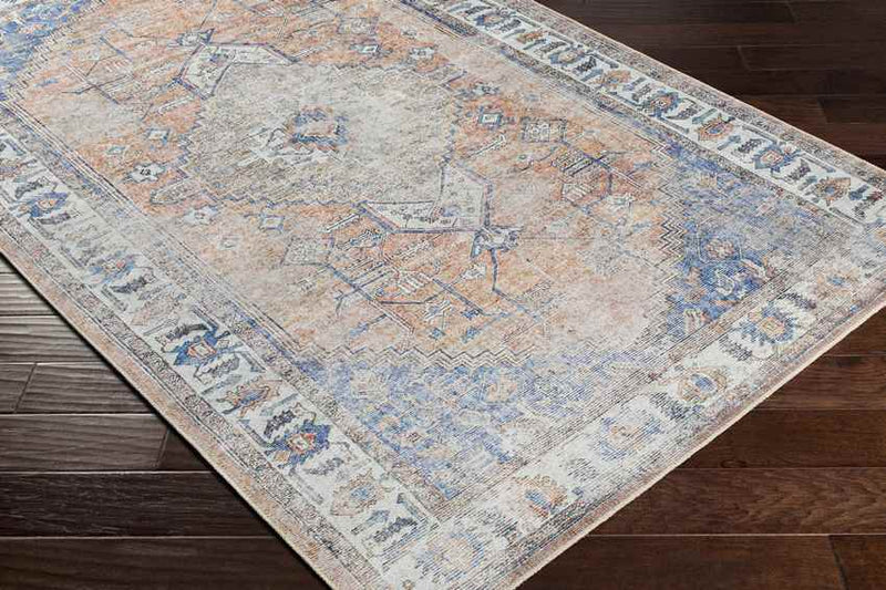 Westwood Traditional Blue Washable Area Rug