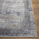 What Cheer Traditional Dark Blue Washable Area Rug