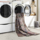 Whittemore Traditional Pink Washable Area Rug