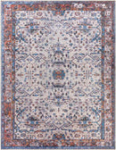 Winterset Traditional Light Gray Washable Area Rug