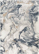 Gruver Modern Dark Blue Area Rug