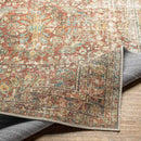 Georgios Traditional Burnt Orange Washable Area Rug