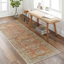 Xeros Traditional Rust Washable Area Rug