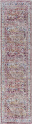 Afania Traditional Rust Washable Area Rug