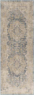 Harcourt Traditional Ice Blue Area Rug