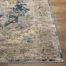 Harcourt Traditional Ice Blue Area Rug