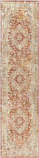 Harcourt Traditional Burgundy Area Rug