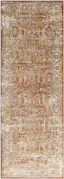 Harlan Traditional Burgundy Area Rug