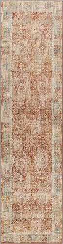 Hartwick Traditional Burgundy Area Rug