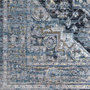 Kato Traditional Dark Teal Area Rug