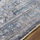 Kato Traditional Dark Teal Area Rug