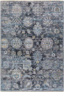 Dikomo Traditional Dark Blue Area Rug