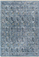 Komurcu Traditional Dark Teal Area Rug