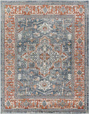 La Motte Traditional Dark Blue Area Rug