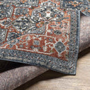 La Motte Traditional Dark Blue Area Rug